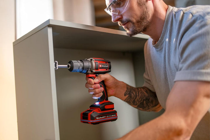 Einhell Akku-Bohrschrauber TC-CD 18/38 Li - Solo Power X-Change (18 V, 38 Nm, 10 mm Schnellspannbohr
