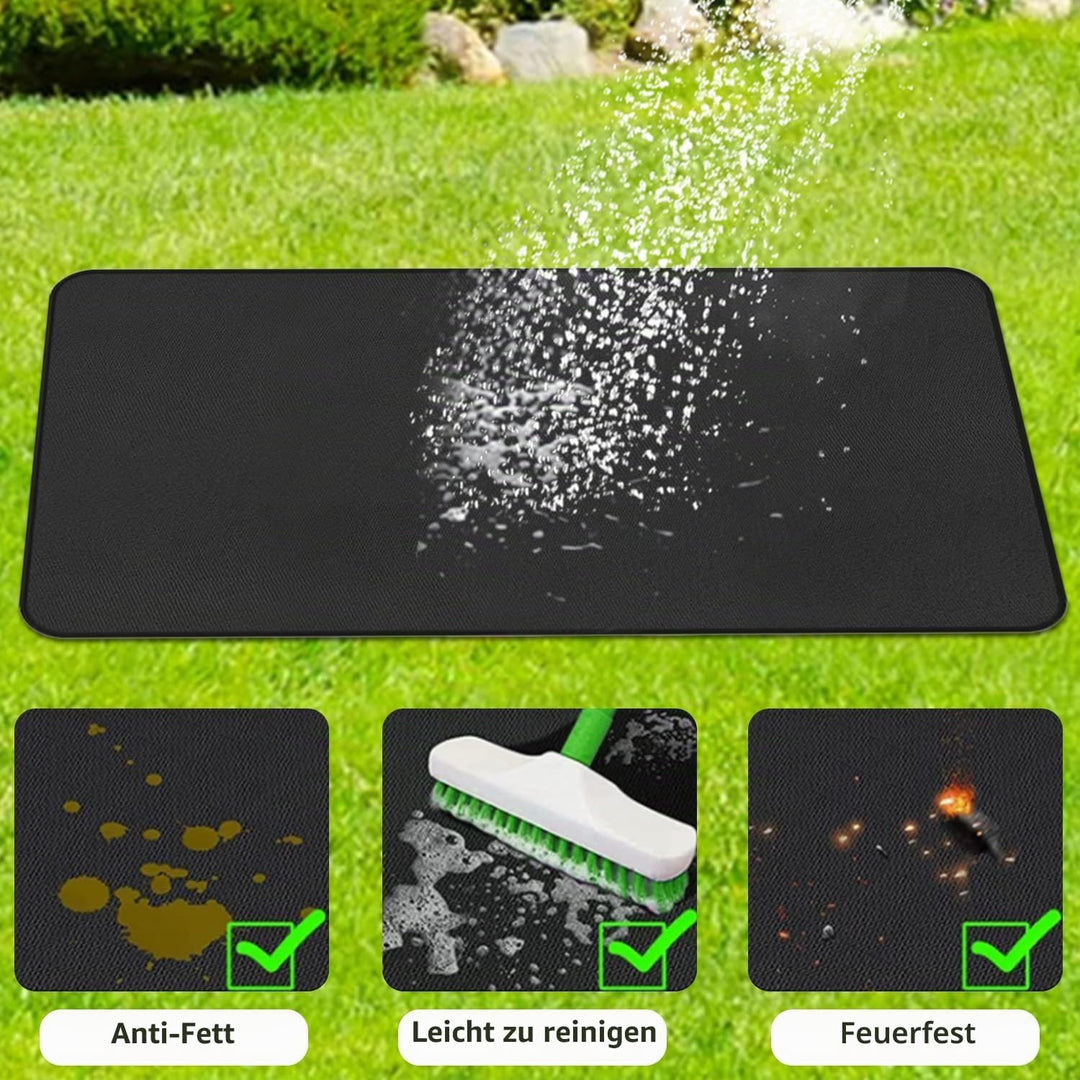Feuerfeste Matte für den Innenbereich 152x91cm, Flammensichere Matte für den Aussenbereich, Glasfase