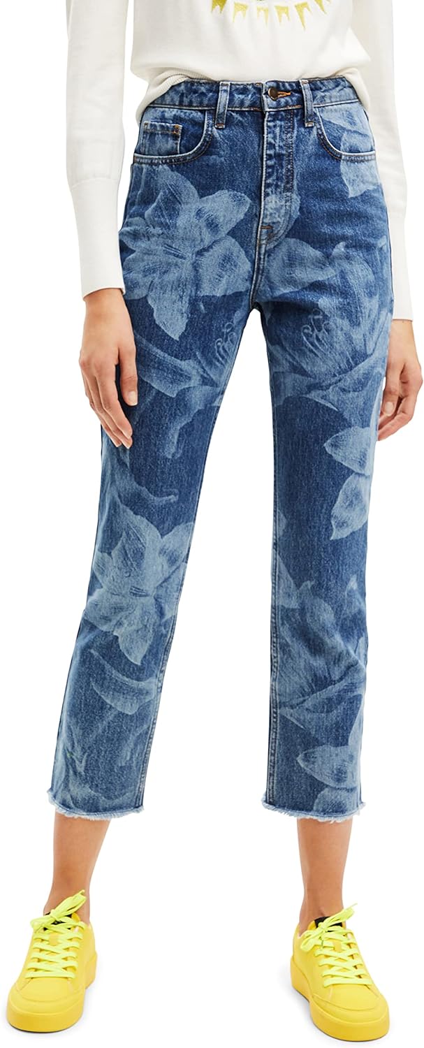 Desigual Damen Jeans 34 Blau, 34 Blau