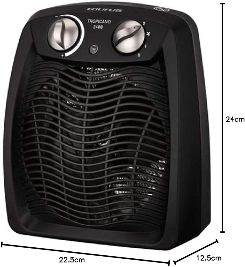 Taurus Tropicano 2400 - Termoventilador, 24.0 x 22.5 x 12.5 cm 2400 W, 2400 W