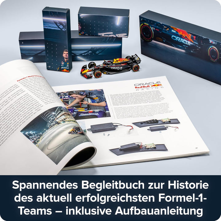 FRANZIS 67245 - Oracle Red Bull Racing Adventskalender 2025 - Modellbausatz im Massstab 1:43, inkl.