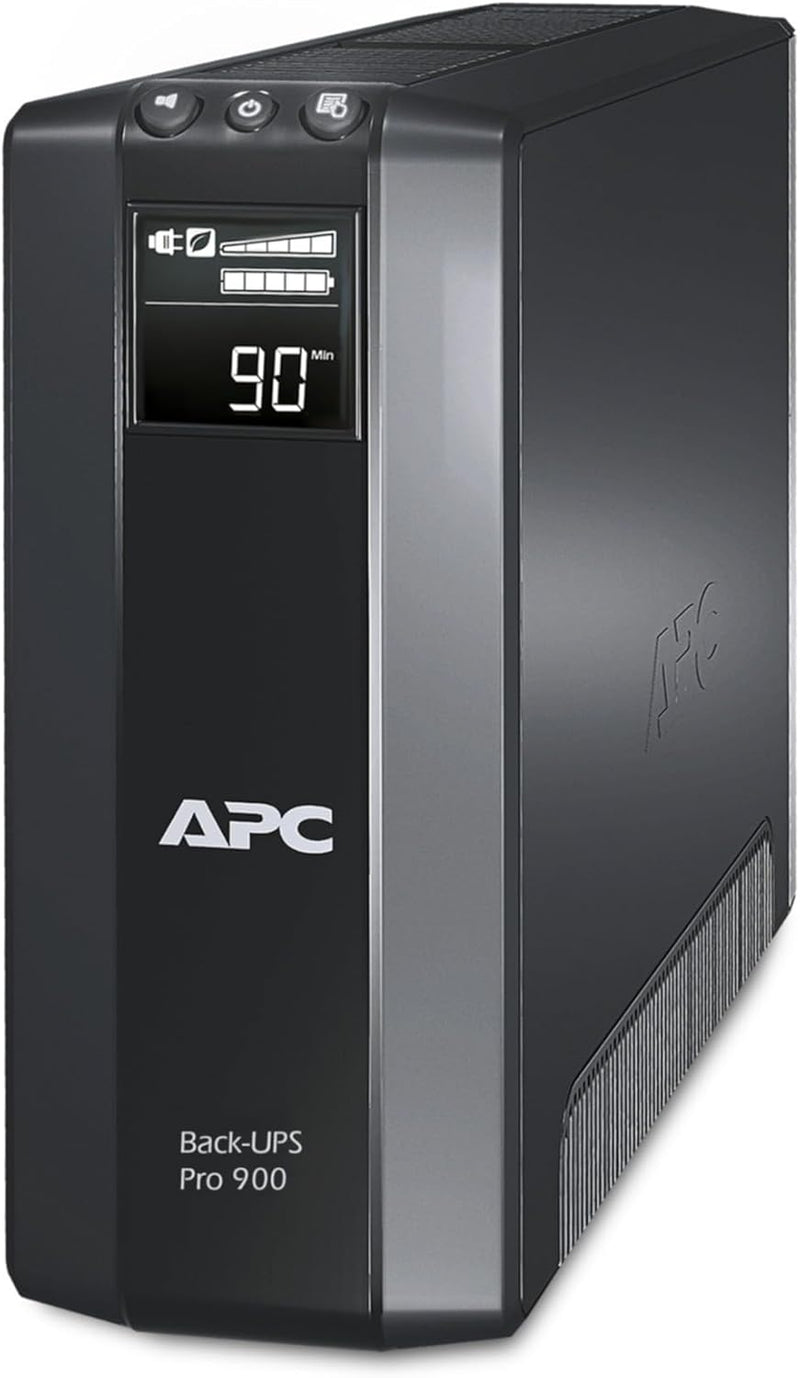 APC by Schneider Electric Back UPS PRO USV 900VA Leistung - BR900G-GR - inkl. 150.000 Euro Gerätesch