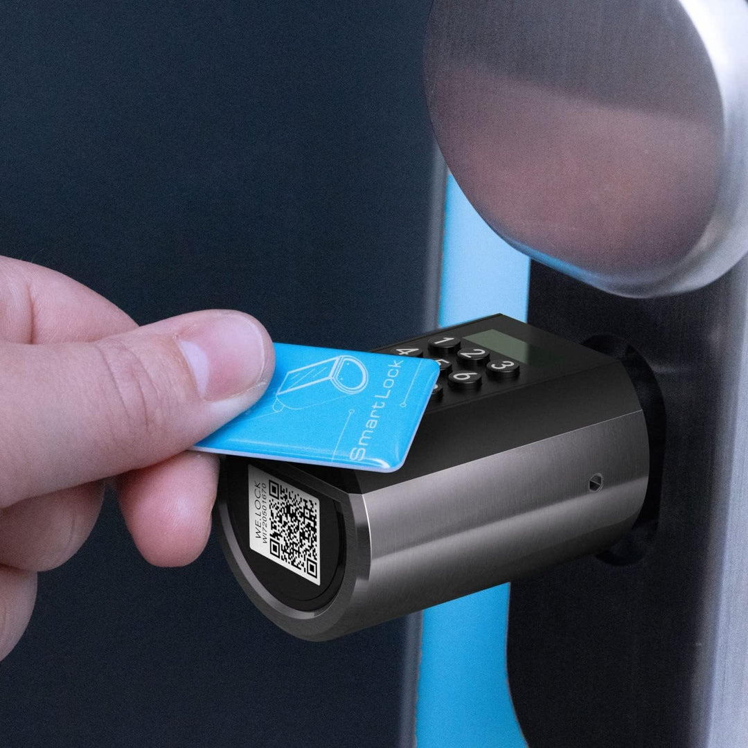 WELOCK PCB41 Elektronisches Tür-Schliesszylinder Haustür mit Zahlencode RFID-Karte APP Wi-Fi Türschl