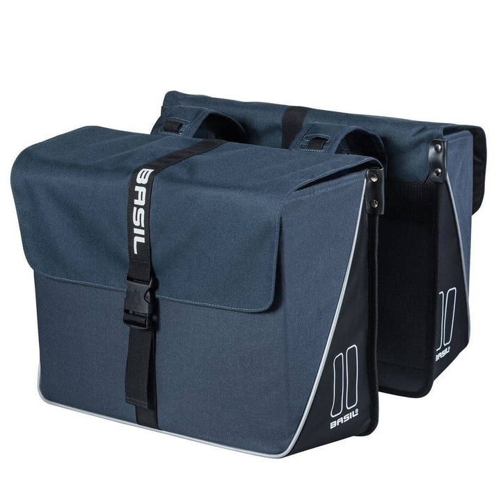 Basil Unisex – Erwachsene Forte Doppeltasche 41 x 15 x 43 cm Blue/Black, 41 x 15 x 43 cm Blue/Black