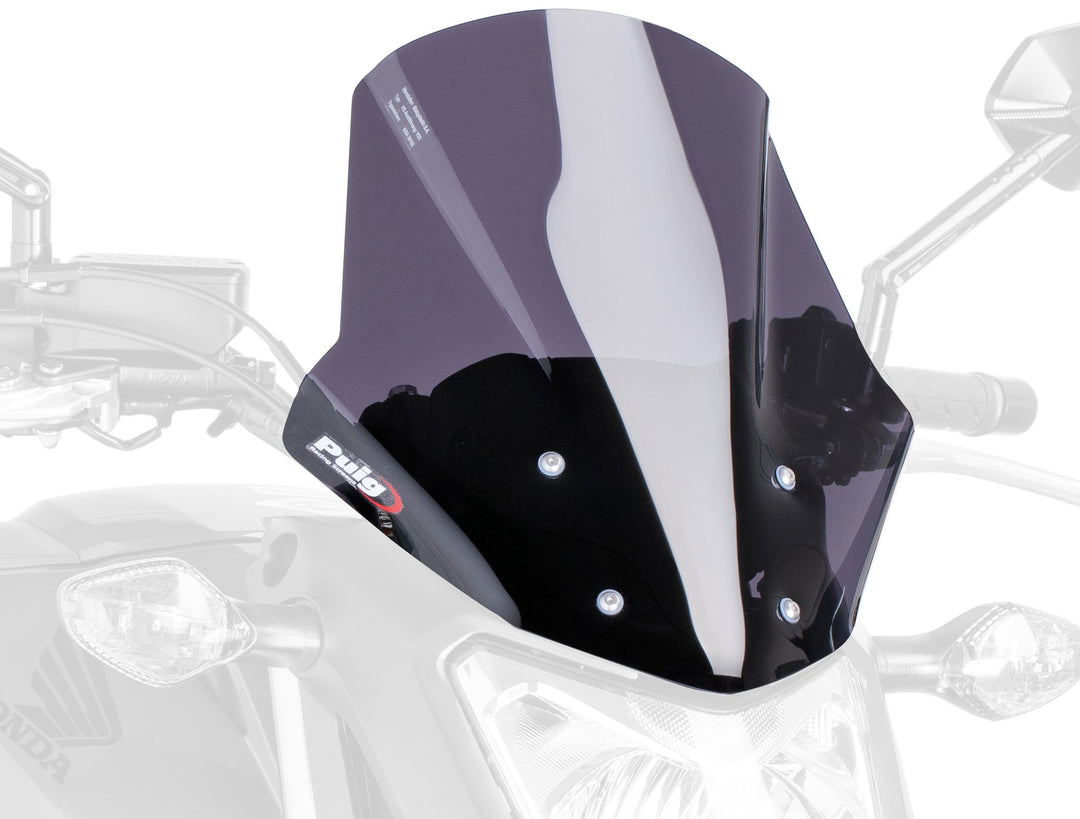 Puig 5991F Kuppel Racing Honda NC700s 12-14, Transparent/Dunkelgrau Rauch Stärk getönt, Stärk getönt