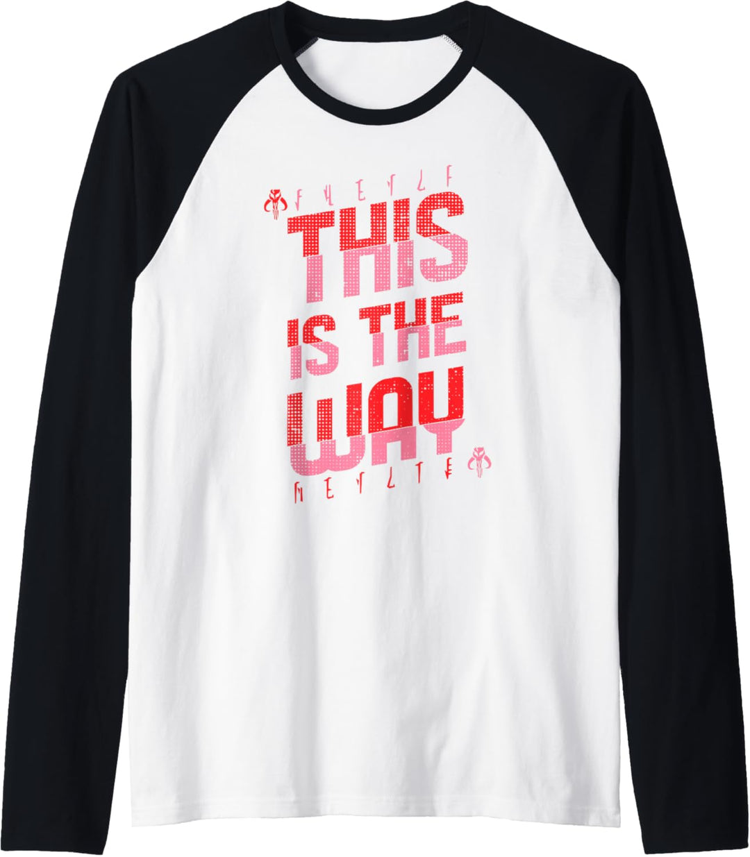 Star Wars Mandalorian Pink & Red This Is The Way Raglan