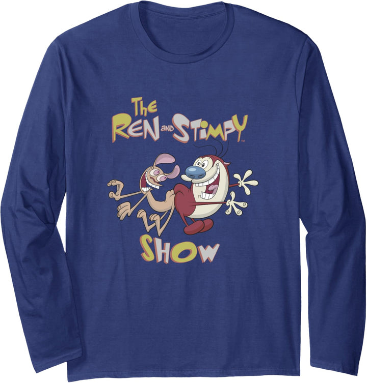 Ren and Stimpy Show Title Langarmshirt