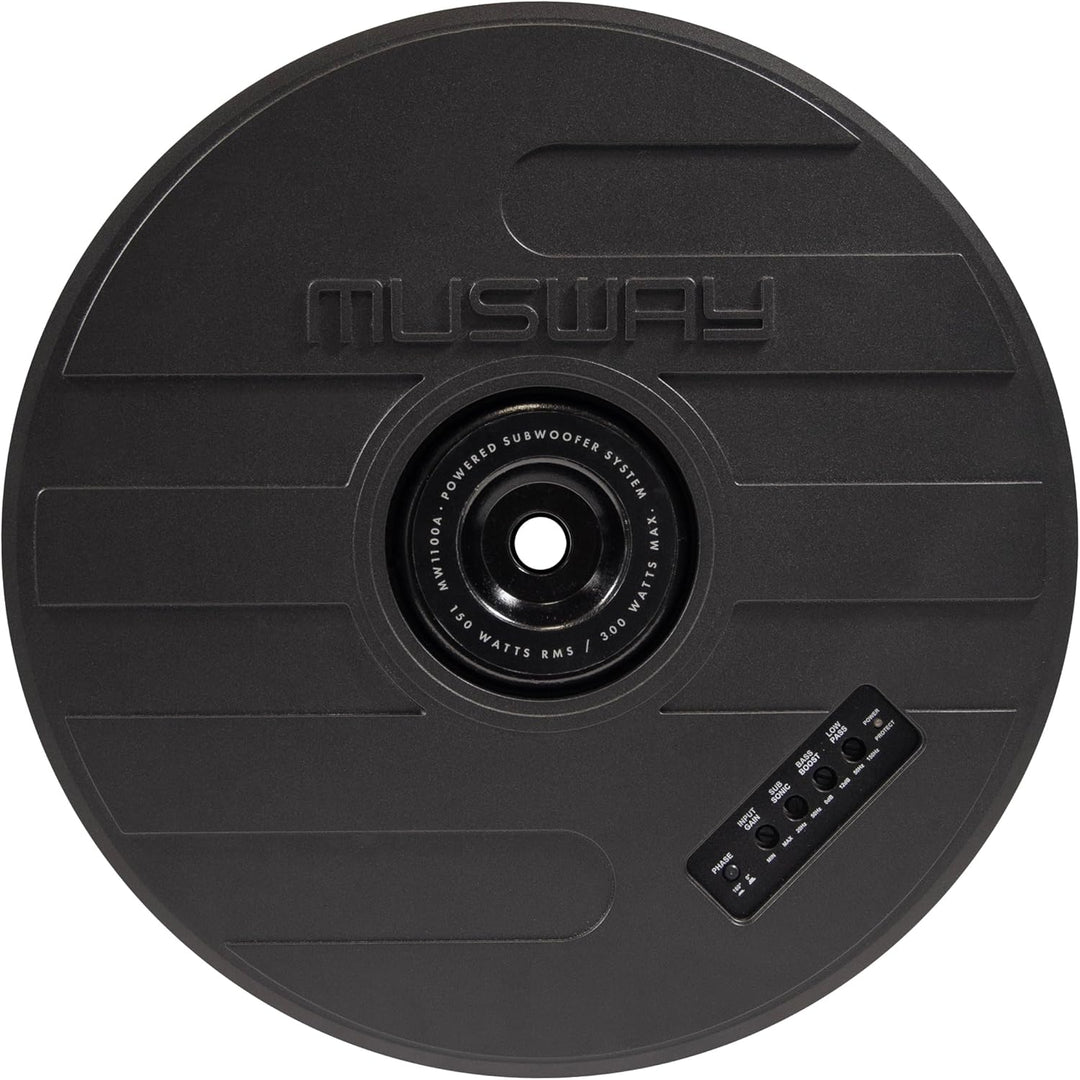 Musway MW1100A - 28 cm (11 Zoll) Aktiv-Reserverad Subwoofer