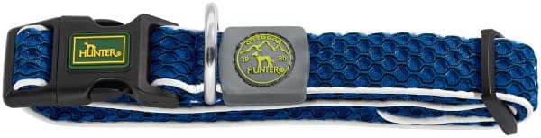 HUNTER Hundehalsung HILO VARIO BASIC, Farbe: orange, innovatives 3D-Mesh-Material, atmungsaktiv, lei