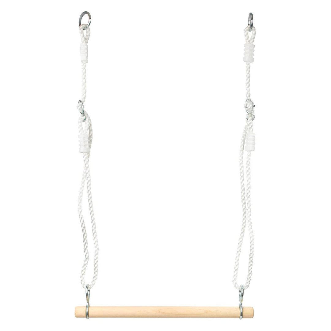 small foot Holztrapez aus Holz, mit längenverstellbaren Seilen, auch als Turnstange oder Schaukel, I