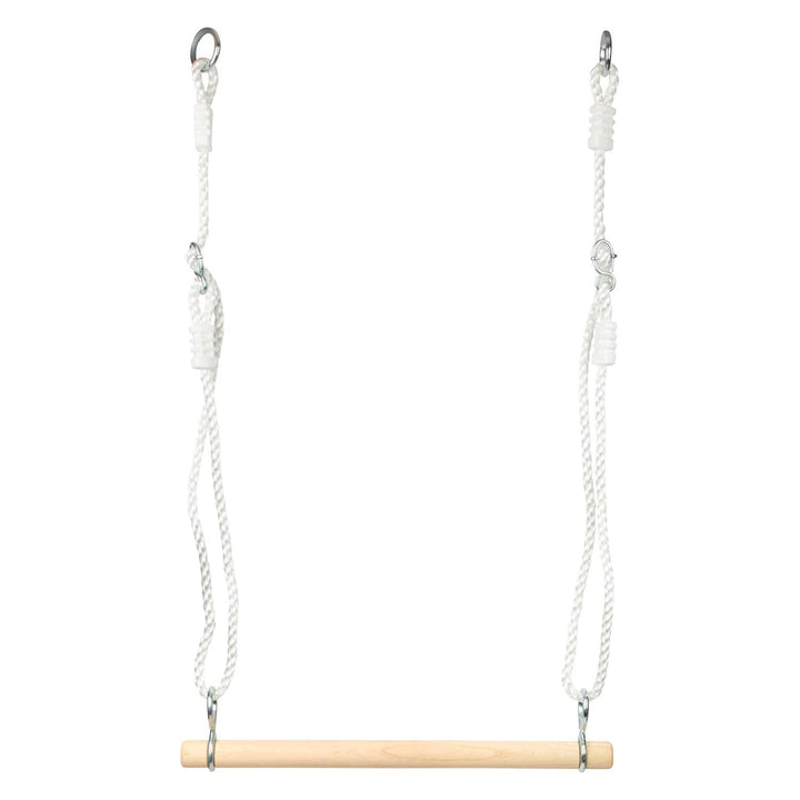 small foot Holztrapez aus Holz, mit längenverstellbaren Seilen, auch als Turnstange oder Schaukel, I