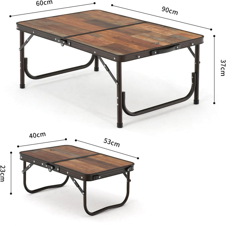 Naturehike Campingtisch Gross Klapptisch höhenverstellbar MDF Tisch mit Tragetasche für Outdoor Camp