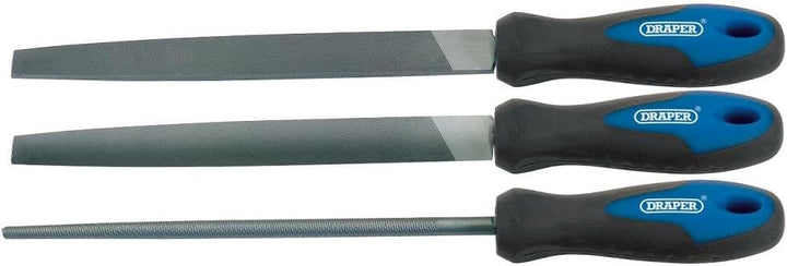 Draper 44963 Feilen-Satz mit Softgrip-Griff, 200 mm, 3-teilig, 200 mm