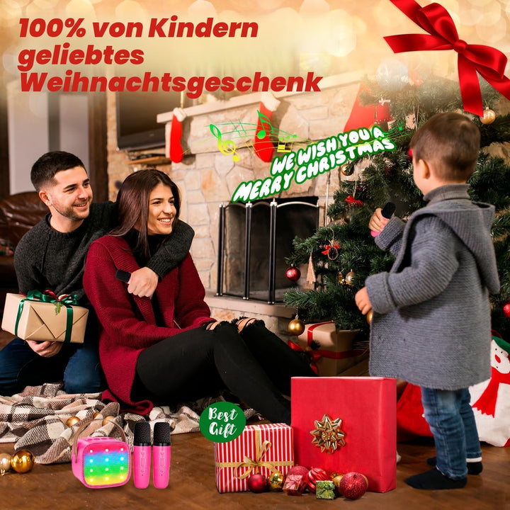 Mädchen Geschenk Kinder Karaoke Maschine: Karaoke Mikrofon Kinder- Spielzeug ab 3-11 Jahre Mädchen J