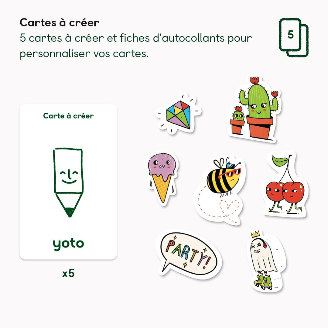 Yoto Make Your Own (5er-Pack) – Blanko-Audiokarten für Kinder (englische Anleitung) zur Verwendung m