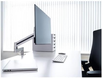 Durable Monitor Halterung mit Tischklemme, flexibler Schwenkarm 360° drehbar, für VESA Bildschirme 2