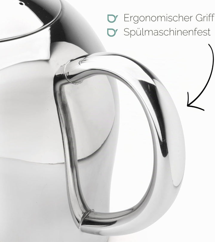 Bredemeijer Teekanne 0.5 L chromfarben doppelwandig Minuet Santhee A 1 - Pack, A 1 - Pack