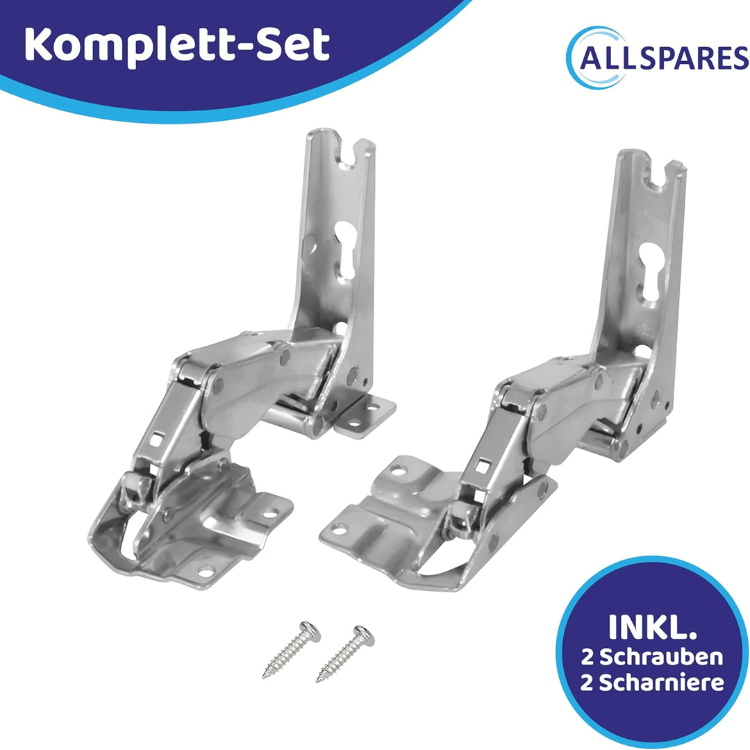 AllSpares Türscharnier-Set für Kühlschrank geeignet für Bosch Siemens Neff Quelle Constructa Balay K