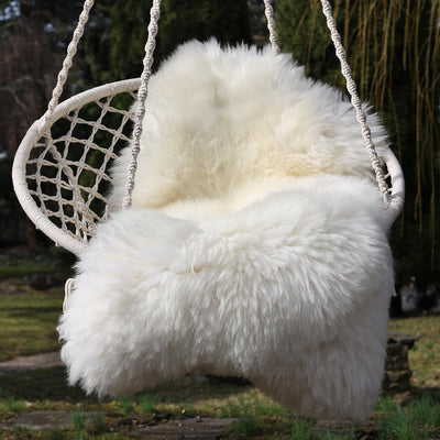 Hollert Lammfell Champagner 110-120 cm echtes Merino Schaffell kuschelig weich Teppich ökologische G