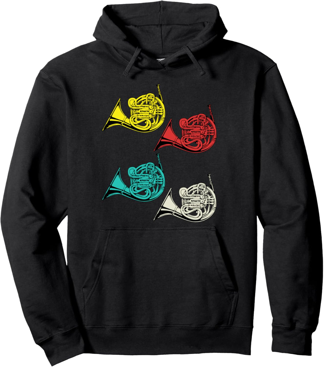 Waldhorn Hoodie Horn Geschenk Musik Band Orchester Waldhorn Pullover Hoodie