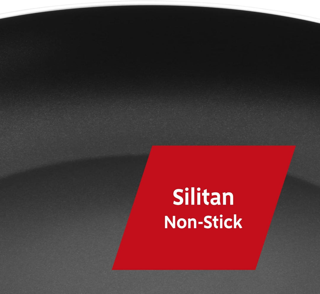 Silit Calabria Bratpfanne Induktion 20 cm, Edelstahl beschichtet, Edelstahlgriff, backofenfest, für