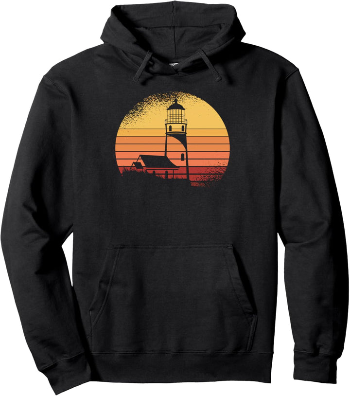 Retro Leuchtturm Küste Hafen Maritim - Vintage Leuchtturm Pullover Hoodie