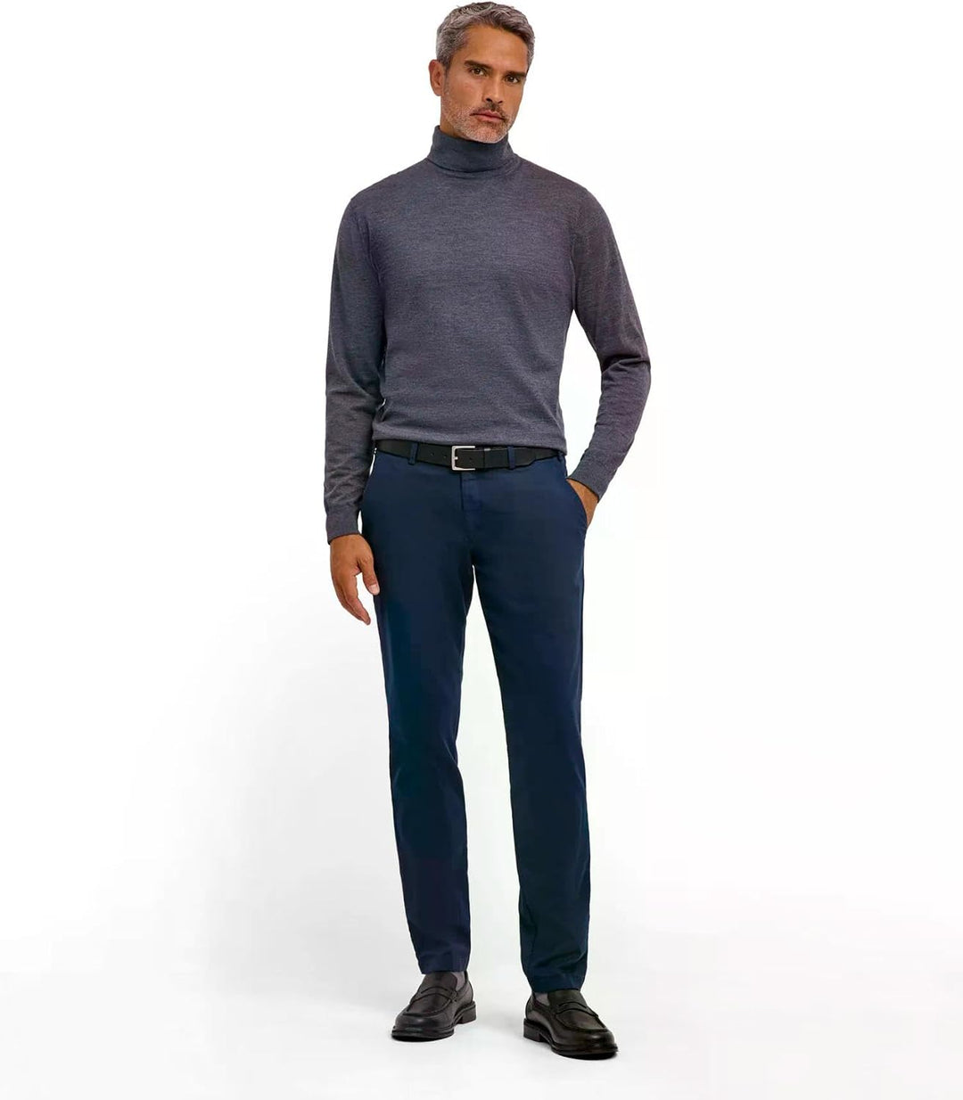 FALKE Herren Basic Roll Neck Rollkragen Pullover elegant klassisch für Business und Freizeit mit Rol