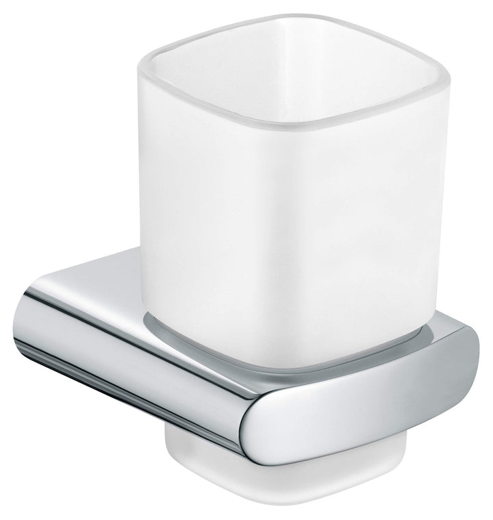 Keuco Glashalter Elegance kpl. mit Echtkristall-Glas verchromt