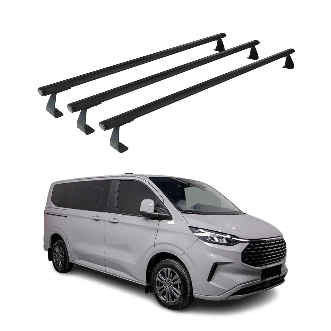 OMAC Heavy Duty Dachträger Querträger kompatibel mit VW Transporter T7 2023-2026 – 3 Stangen – Alumi