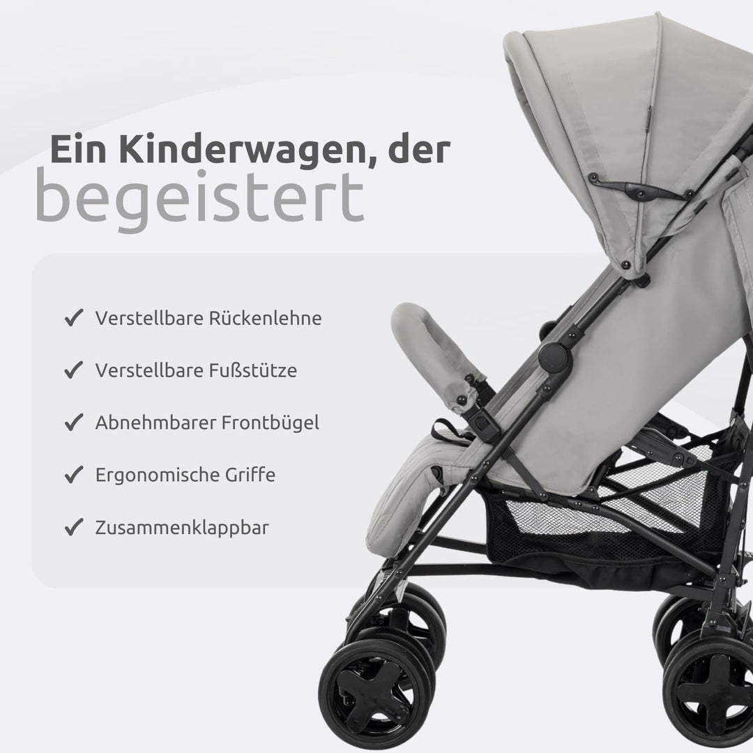 Lorelli Kinderwagen Ida, Reisebuggy, Baby Buggy klein zusammenklappbar, Leicht - nur 8,4 kg, kompakt