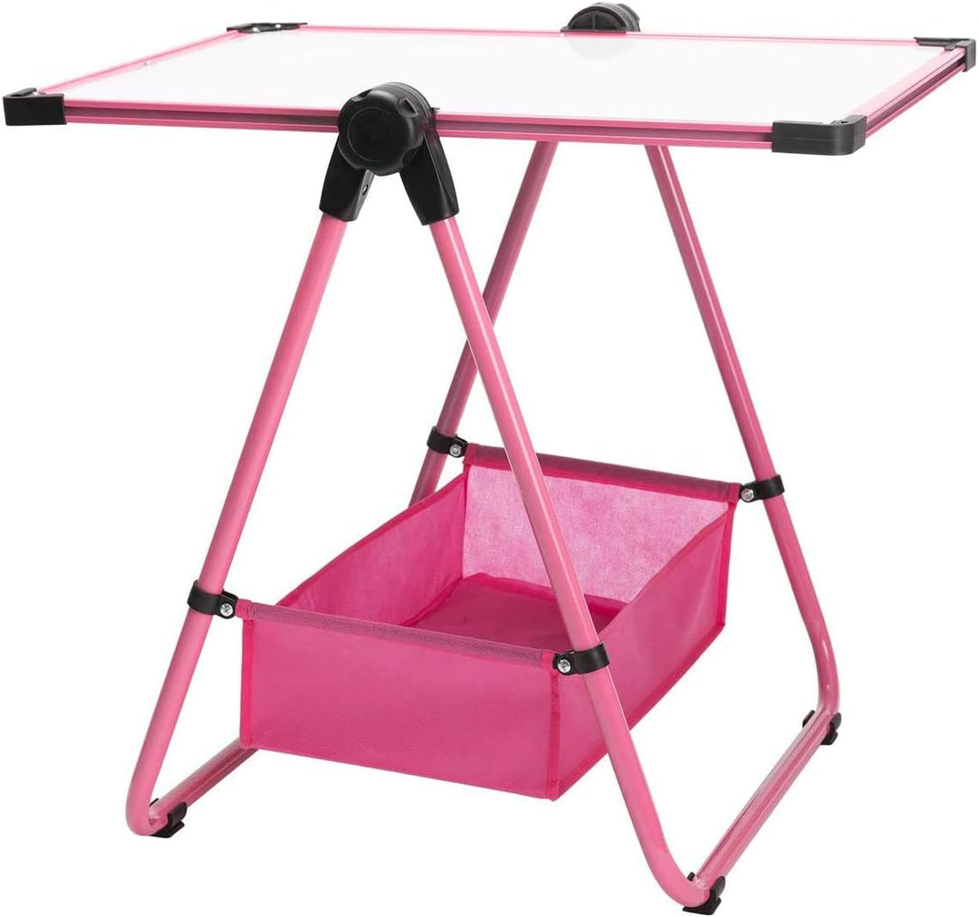 DOEWORKS Kinder Whiteboard Staffelei Doppelseitiges Staffelei Kinder Whiteboard & Kreidetafel Magnet