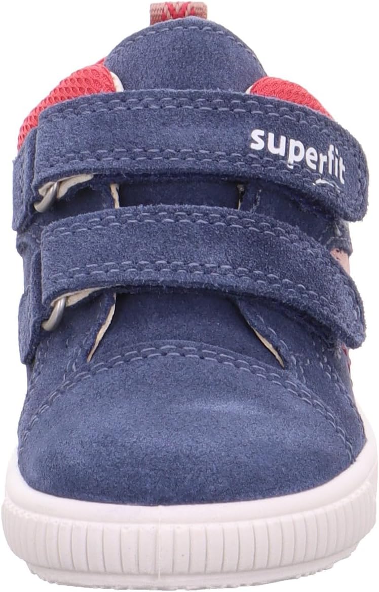 Superfit Mädchen Moppy Sneaker 19 EU Blau Rot 8030, 19 EU Blau Rot 8030