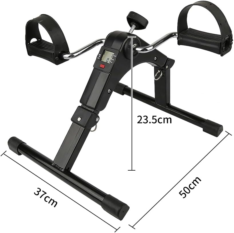 Supfine Mini Heimtrainer, Faltbarer Arm- und Beintrainer mit LCD-Display, 50x37x23.5cm, Verstellbare
