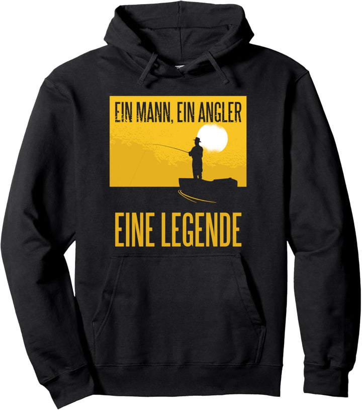 cooler Angler Fischer Männer Spruch Pullover Hoodie