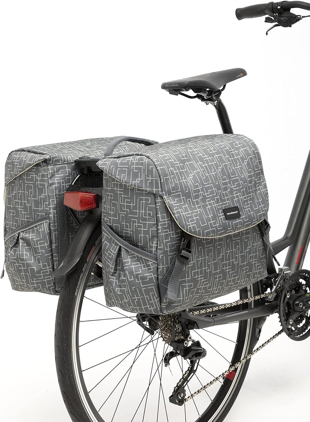New Looxs Mondi Joy Double Racktime Doppeltasche, Ivy 38 Liter Ivy Grey, 38 Liter Ivy Grey