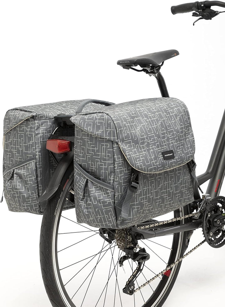 New Looxs Mondi Joy Double Racktime Doppeltasche, Ivy 38 Liter Ivy Grey, 38 Liter Ivy Grey
