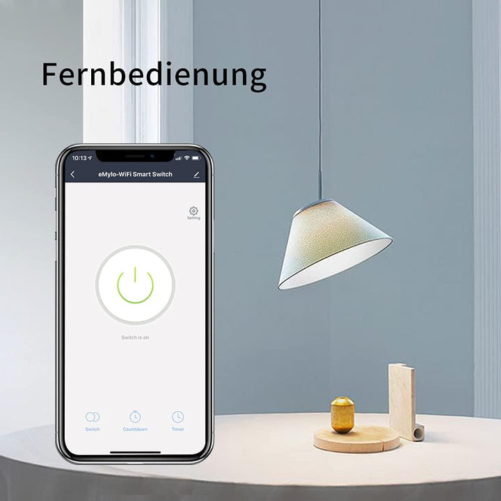 eMylo WLAN Schalter Universal Smart WiFi Lichtschalter Relaismodul Schalter Fernbedienung Timer Spra