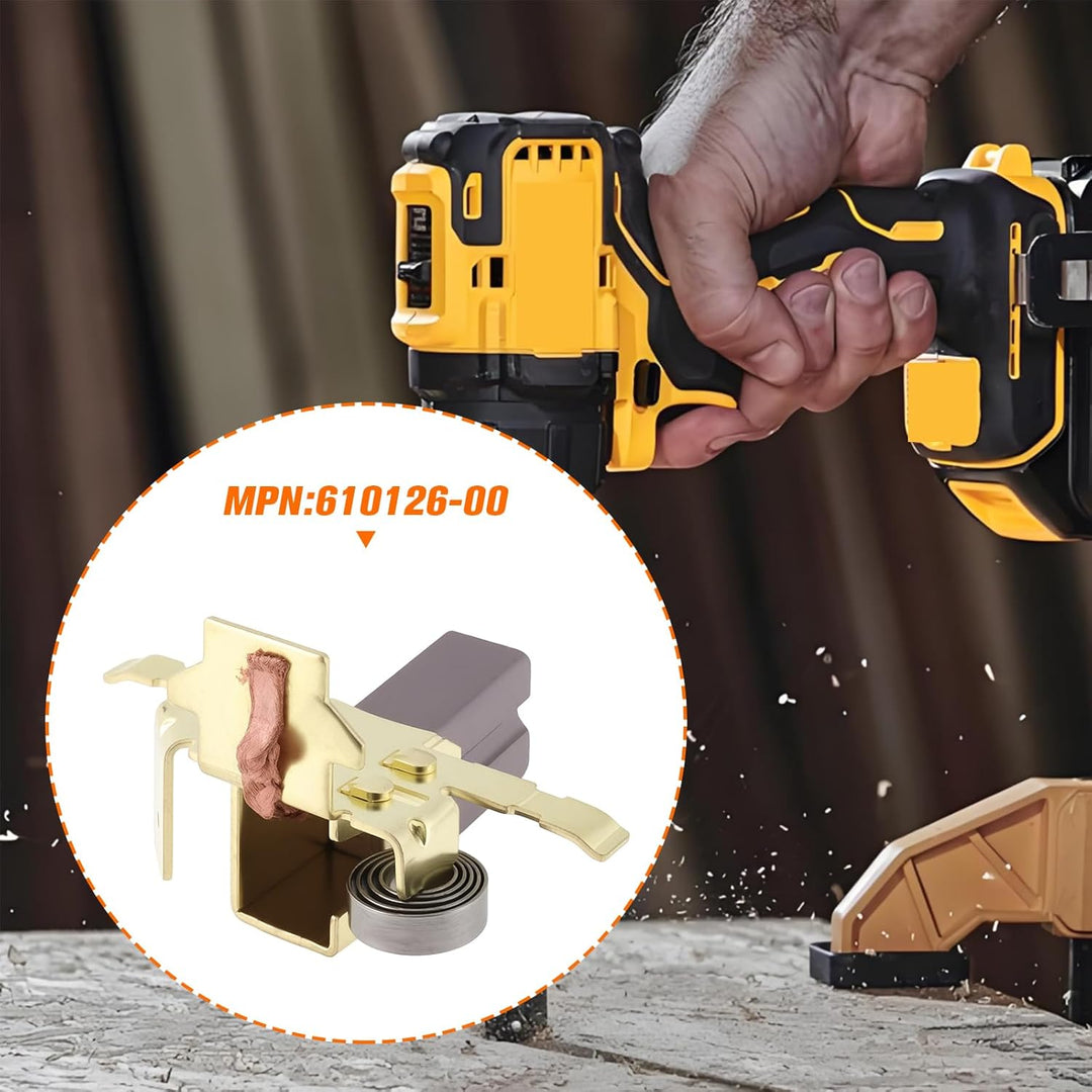 ECSiNG 1 Paar Kohlebürsten mit Messingbürstenhaltern 610126-00 Kompatibel mit Dewalt DC411 DCG412 DC