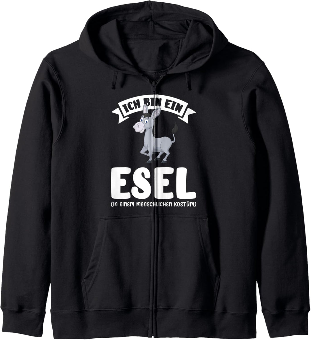 Esel Tiere Maultier Kapuzenjacke