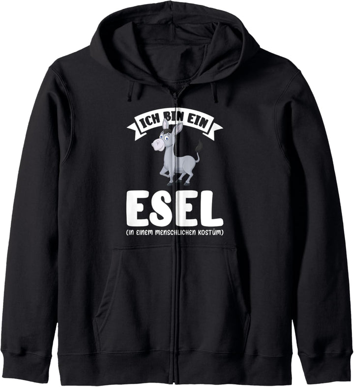 Esel Tiere Maultier Kapuzenjacke
