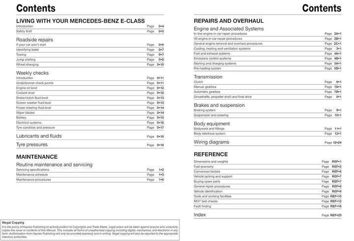 Mercedes-Benz E-Class Diesel (02 to 10) Haynes Repair Manual, Gebundenes Buch