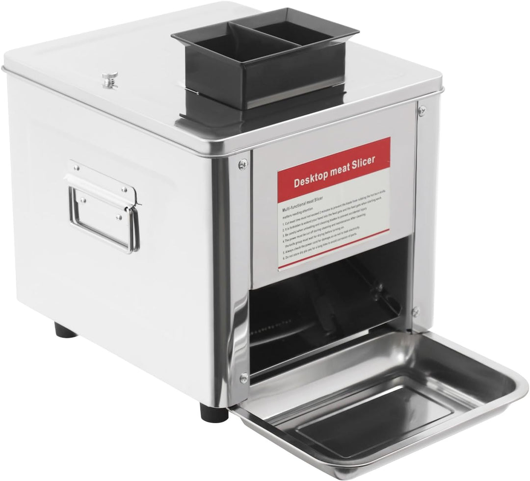 Fleischschneidemaschine 850W, elektrischer Lebensmittelschneider mit 310 U/min, Fleischschneider für