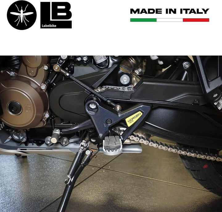 labelbike - 3D Aufkleber Motorrad-Einstiegsleisten kompatibel mit Husqvarna Norden 901 Fussrastensch