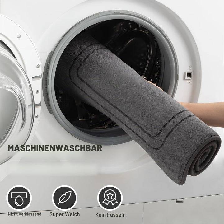 chakme Badematte rutschfest,Badezimmerteppich Weich Badteppich Saugfähige Badvorleger Duschvorleger