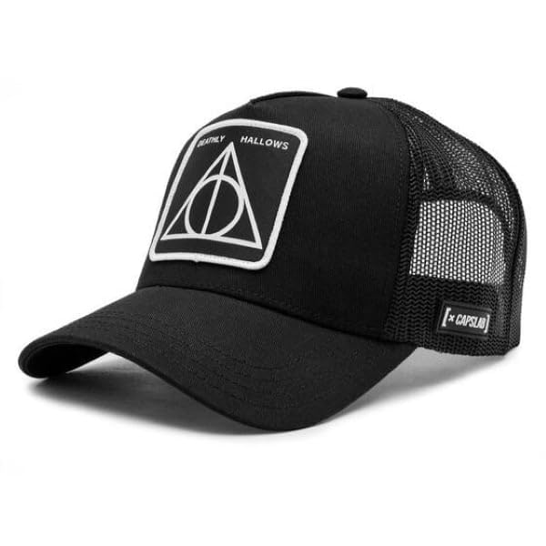 Capslab Herren Cap with a Visor, Schwarz C