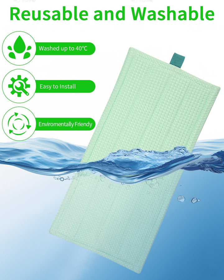 6 Stück Ersatz Mikrofaser Bodenwischer Pads,Reinigungstuch für Vorwerk Hartboden MF600 SP600 SPB100