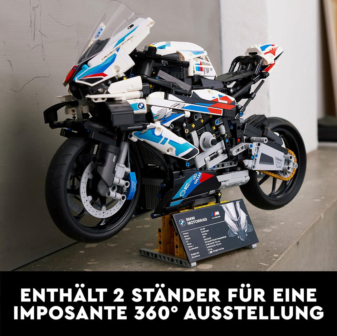 LEGO 42130 Technic BMW M 1000 RR Motorrad Modell für Erwachsene, Modellbausatz, Set als Geschenk zum