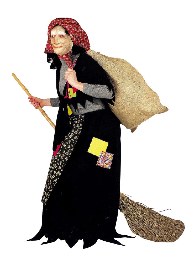 Ciao -Alte Befana Kostüm Unisex Erwachsene (Einheitsgrösse) mit Maske, Schwarz, 26600