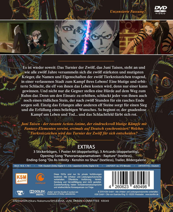 Juni Taisen - Gesamtedition: Episode 01-12 [3 DVDs], DVD
