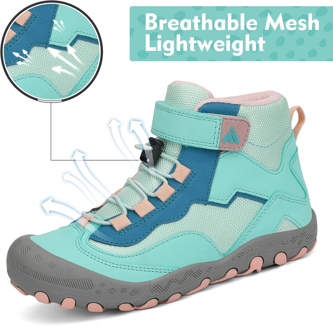 Mishansha Kinder Wanderschuhe Rutschfest Leicht Trekking Wanderstiefel für Jungen Mädchen Gr.24-38 G